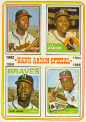 1974 Topps Baseball Cards      004       Hank Aaron Special 62-65